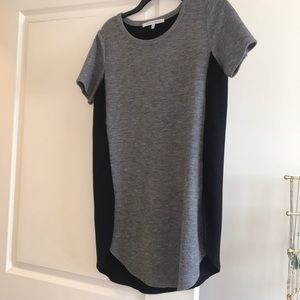 Black and grey shift dresss